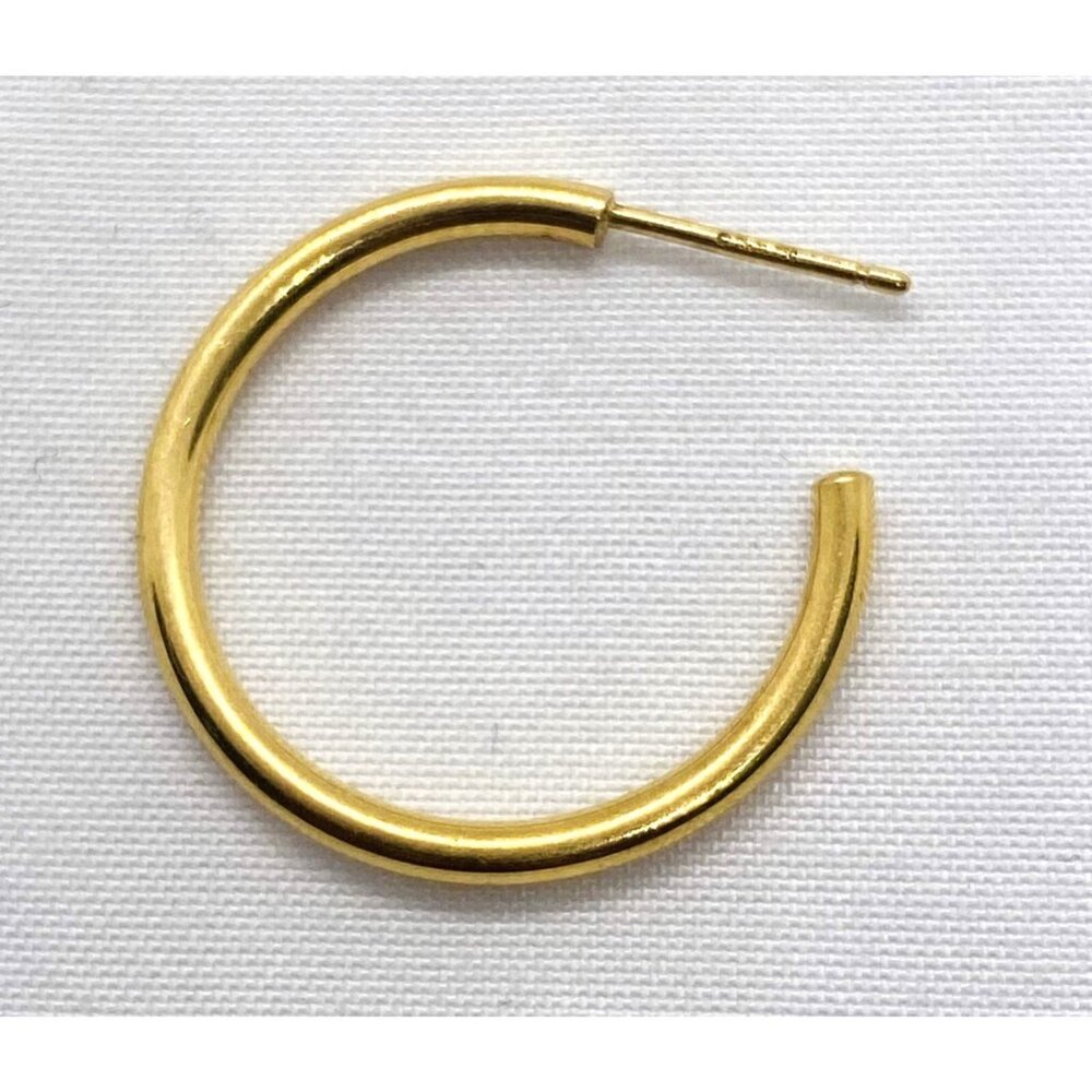 Tiffany & Co 18K 750 Yellow Gold Single Hoop Earring 22MM